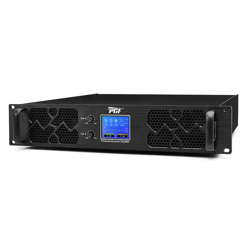 OEM Factory 2 Channels Professional Audio System Amplifier with Color Display Screen Stage Performance Power Amplifier 1200W
