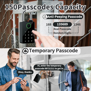 Tuya Wifi App Mở Khóa Kỹ Thuật Số Khóa Không Thấm Nước Thông Minh Vân Tay Ổ Khóa Sinh Trắc Học Kim Loại Locker Với Thông Minh Sinh Trắc Học Công Nghệ - Product Image 4