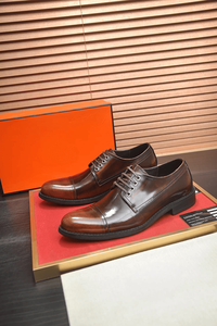 Zapatos Oxford para todas las estaciones con parte superior de cuero de vaca de grano completo, suela de caucho/látex y forro de tela, entresuela de caucho espumado, estilo retro. - Product Image 2