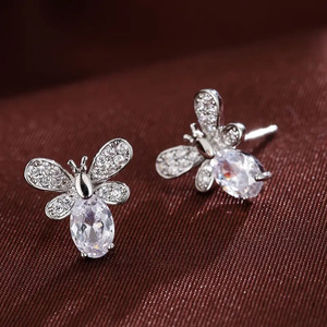 Orecchini a Perno a Forma di Ape per Donne, Stile Insetto, Accessori di Moda per Uso Quotidiano - Product Image 6
