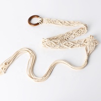 Ceintures tricotées rétro bohèmes décontractées pour femmes Accessoires de vêtements en corde tissée avec personnalité