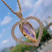 Bijoux Hip Hop pendentif rond personnalisé avec Photo, colliers en zircone cubique, pendentif de Photo personnalisé