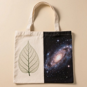 Sacs de shopping en coton sergé imprimés avec logo personnalisé, sacs fourre-tout promotionnels avec bandoulière - Product Image 4