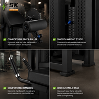 SK Appareil d'extension des jambes assis Premium, Appareil d'isolation des ischio-jambiers pour salle de sport commerciale, Équipement de musculation, Machine de fitness