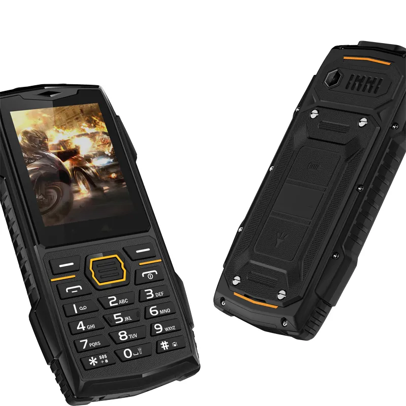 V95 Outdoor Ip68 Rugged Phone 2.4 Inch Waterproof Shockproof Dustproof Keypad Dual Sim 2g Unlocked Feature Mobile Phone