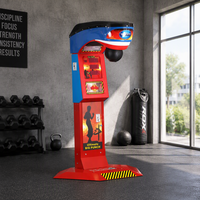 Machine de jeu de boxe Dragon Punch à monnayeur, machine d'arcade de boxe pour test de force avec affichage du score pour centre de jeux