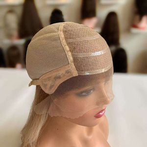 Nouvelle perruque chapeau de conception innovante, pré-coupée, à couches, en cheveux humains Remy traités de qualité supérieure, vierges européens, blond roux clair, 150% - Product Image 5