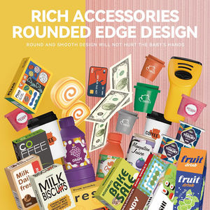 Mini supermarché, jeu de rôle, caisse enregistreuse avec 46 pièces de monnaie en plastique, calculatrice, scanner, carte de crédit et articles alimentaires - Product Image 5