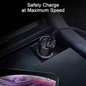 New Products USB <b>C</b> 2 Port 30W PD Car Charger Power Charging <b>Adapter</b> QC3.0 Super Fast Quick Car Charger - Product Image 4