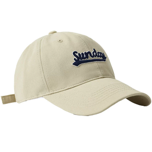 Cappellino da Baseball alla Moda Non Strutturato in Cotone con Ricamo 3D a 6 Pannelli, Colori Chiari, Stile Sportivo Formale, con Visiera Parasole - Product Image 3