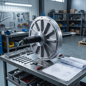 Générateur à flux axial haute efficacité, sans noyau, rapport puissance-volume, pour les scénarios soumis à des contraintes d'espace - Product Image 1