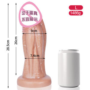 Vibrator silikon cair Ayam Jago, Dildo raksasa untuk masturbasi wanita lebih aman - Product Image 6