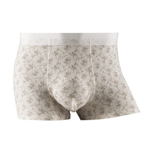 Bóxers de algodón estampados para hombre, de talle medio, transpirables, con cintura elástica de 3.5 cm, ajuste cómodo - Product Image 3