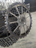Pièces de rechange agricoles pneus en caoutchouc roues de repiquage de riz PR151 roue en caoutchouc, arrière à vendre
