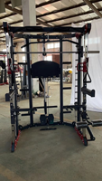 Appareil de musculation commercial multifonctionnel avec câble, rack de squat, machine Smith et fonction d'entraînement dynamique pour salle de sport