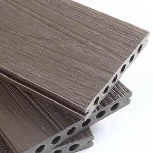 Foshan uv & resistente a insectos madera plástico compuesto cubierta azulejo suelo exterior