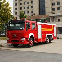 Camion Pompier Diesel HOWO 6x4 de 16 Mètres Cubes, Véhicule de Lutte Contre l'Incendie de Haute Qualité, Robuste, pour Secours, Prix Usine, En Promotion