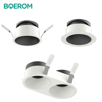 Boîtier LED carré en aluminium MR16 Spot Light Frame Encastré Intégré Downlight Holder Downlight Fixture Module