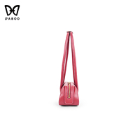 Bolso de sobaco de cuero vacuno para mujer, bolso de lujo de un solo hombro con cremallera, logo personalizado