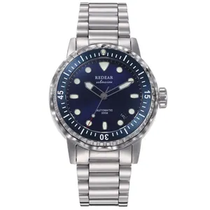 Etiqueta Privada en línea de correa de acero inoxidable de titanio personalizado de lujo hombre relojes reloj automático para hombres - Product Image 1