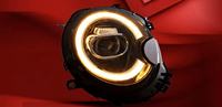 Pour BMW Mini Cooper 2007-2013 R55/R56 : Ensemble de phares LED avant, remplacement et mise à niveau avec lentille de projecteur laser et feux de jour (DRL) à LED dynamiques