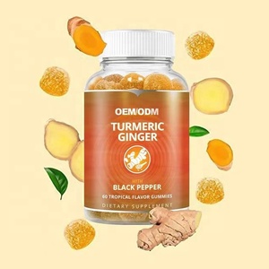 Bonbons Gélifiés de Haute Qualité à la <span class=keywords><strong>Vitamine</strong></span>, au Gingembre et au Curcuma, avec Biotine, pour Renforcer les Défenses Immunitaires et Améliorer la Santé de la Peau – Gummies au Curcuma - Product Image 2