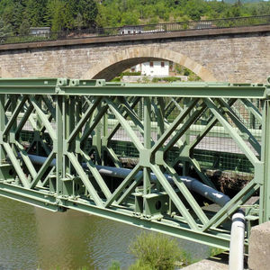 <span class=keywords><strong>Puente</strong></span> <span class=keywords><strong>Bailey</strong></span> <span class=keywords><strong>militar</strong></span>: acero Q420 de alta resistencia, carga de eje de 150T, estándar OTAN, despliegue rápido - Product Image 1