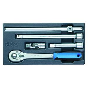 GEDORE - 6626740 1/2'' <b>Ratchet</b> and accessories for socket set in ES module - EAN 4010886662670 OTHER <b>TOOL</b> SETS - Product Image 1