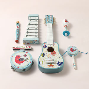 Juguete de pandereta de madera pequeño personalizado de alta calidad, juguetes musicales para niños de educación temprana - Product Image 2
