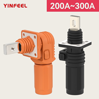 Connecteur de stockage d'énergie 200A/250A/300A DC traversant mur et panneau, borne de connexion rapide IP67 pour armoires de batteries à énergie nouvelle