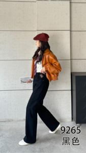 Jeans décontractés noirs <span class=keywords><strong>taille</strong></span> <span class=keywords><strong>haute</strong></span> pour femmes grandes tailles, tissu élastique, port quatre saisons, pantalon en denim ample, écologique - Product Image 6