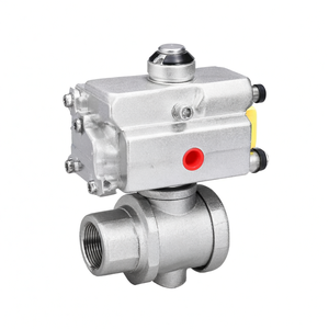 วาล์วควบคุมลมแบบลูกบอล 2 ทาง ยี่ห้อ COVNA ตัวกระตุ้นลมแบบ Double Union ทำจากพลาสติก PVC - Product Image 3