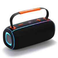 Haut-parleur portable haute puissance avec subwoofer, enceinte stéréo TWS multifonctionnelle, double diaphragme, éclairage RGB, entrée USB/AUX pour