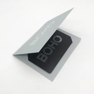 Customized printing gift card with paper card holder