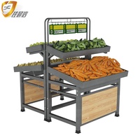 Supermarkt Winkel Display Fruit En Groente Stand Rek Gondel Plank Rek Met Mand