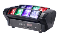 Großhandel 8x5W Mini Spider Beam Moving Head Bühnenlicht RGBW LED für Tanzclubs DMX Weiß UV Grün Rot Laser Beam Projektor