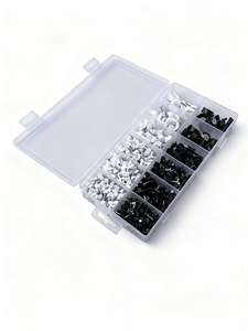 Kit d'outils <span class=keywords><strong>de</strong></span> fixation <span class=keywords><strong>de</strong></span> câbles en plastique noir et blanc, clips <span class=keywords><strong>de</strong></span> câbles circulaires manuels en nylon et fer avec support <span class=keywords><strong>de</strong></span> clou en acier, clips <span class=keywords><strong>de</strong></span> fixation <span class=keywords><strong>de</strong></span> fils - Product Image 4