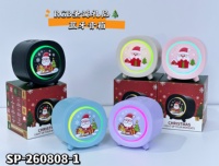 Hadiah Natal Lampu Malam RGB Speaker Bluetooth 5W Speaker Nirkabel Mendukung BT TF TWS FM Panggilan Bebas Genggam Pengisian Daya Tipe-C