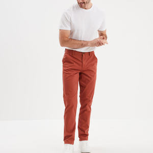 Pantalones Chinos Casuales Ligeros Sin Teñir para Hombre, Tela Base de Tono Natural para Programas de Teñido Personalizado, Marca Privada - Product Image 5