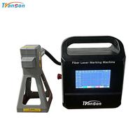 Portable 30W-50W Mini graveur Laser Mobile portable 2D Raycus Machine de marquage Laser à Fiber pour l'écriture de peinture en métal AI BMP/DST