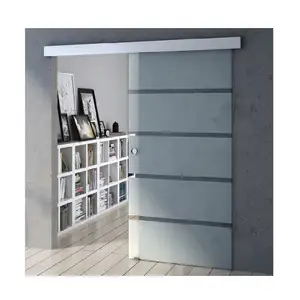 Kính hiện đại thép theo dõi lối vào khuôn cửa ra vào thiết kế phong cách Pháp phòng ngủ trượt Barn cửa với phần cứng