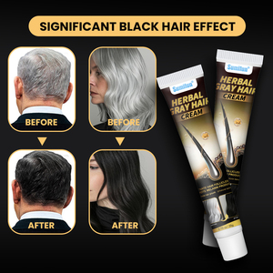 Sumifun grosir Herbal alami perawatan rambut abu-abu krim putih untuk hitam 20G - Product Image 4