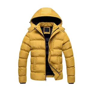 Wholesale Custom Man Hooded Winter Down Jacket Warm Coat High Quality Fashion Style Plus Size Puffer Jacket
