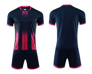 เสื้อฟุตบอลแขนสั้นคอวีผ้าตาข่ายระบายอากาศแห้งเร็วรุ่นใหม่ล่าสุดสำหรับผู้ชาย - Product Image 2