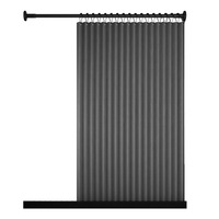 Rideau de douche en tissu polyester invisible, imperméable et anti-moisissure, style japonais-coréen, pour séparation de salle de bain (zone sèche et humide)