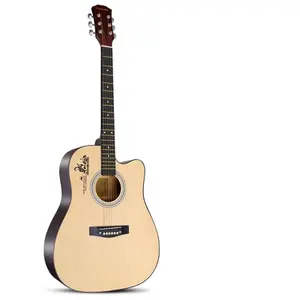 بيع من المصنع مباشرة للجيتار الزيزفون 41 بوصة للجيتار الشعبي للمبتدئين والأطفال عرض ساخن آلة ذات نوعية جيدة الوترية المنحنية