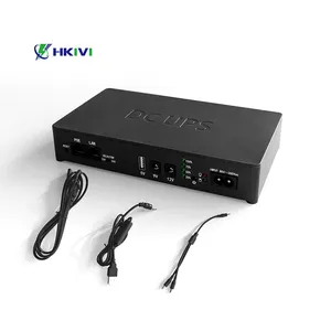 Hkivi Manufacturer 8000mah 5v Usb Output 9v 12v Dc Mini Ups Battery Removable Mini UPS For Cctv Wireless Phone Camera Wifi