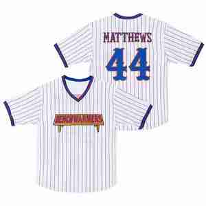 Maglia da Baseball Ricamata di Alta Qualità, Abbigliamento Sportivo Personalizzato, Maglietta a Righe Gus Matthews per Uomini, Donne e Giovani - Product Image 4