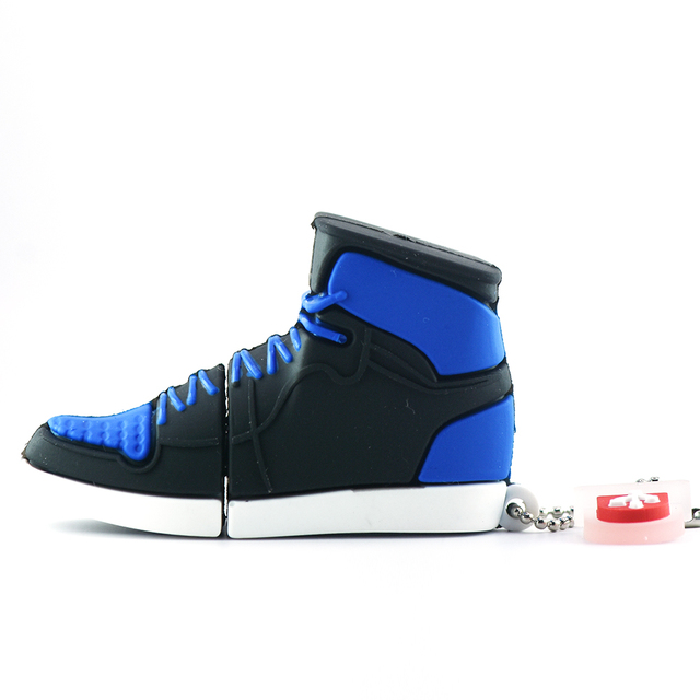 Usb Flash Drive Cartoon Pen Drive 4GB 8GB 16GB 32GB 64GB 128GB Pendrive Skates Sports Basketball Shoes Red Memory Stick Gift