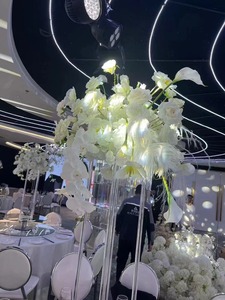 L-R092 Flores Artificiales de EVA de Alta Calidad al por Mayor, Lirios Calla Blancos de Tacto <span class=keywords><strong>Real</strong></span> para Decoración del Hogar y Bodas - Product Image 4